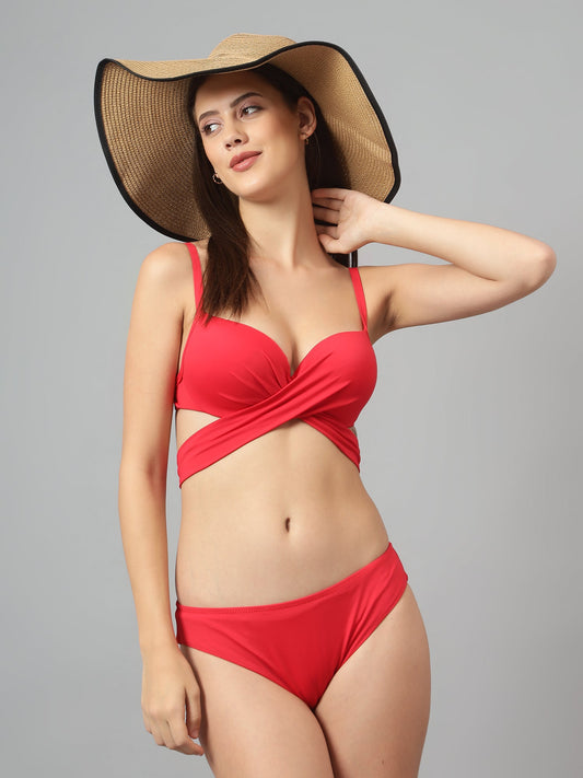 CrossOver Monokini in Red